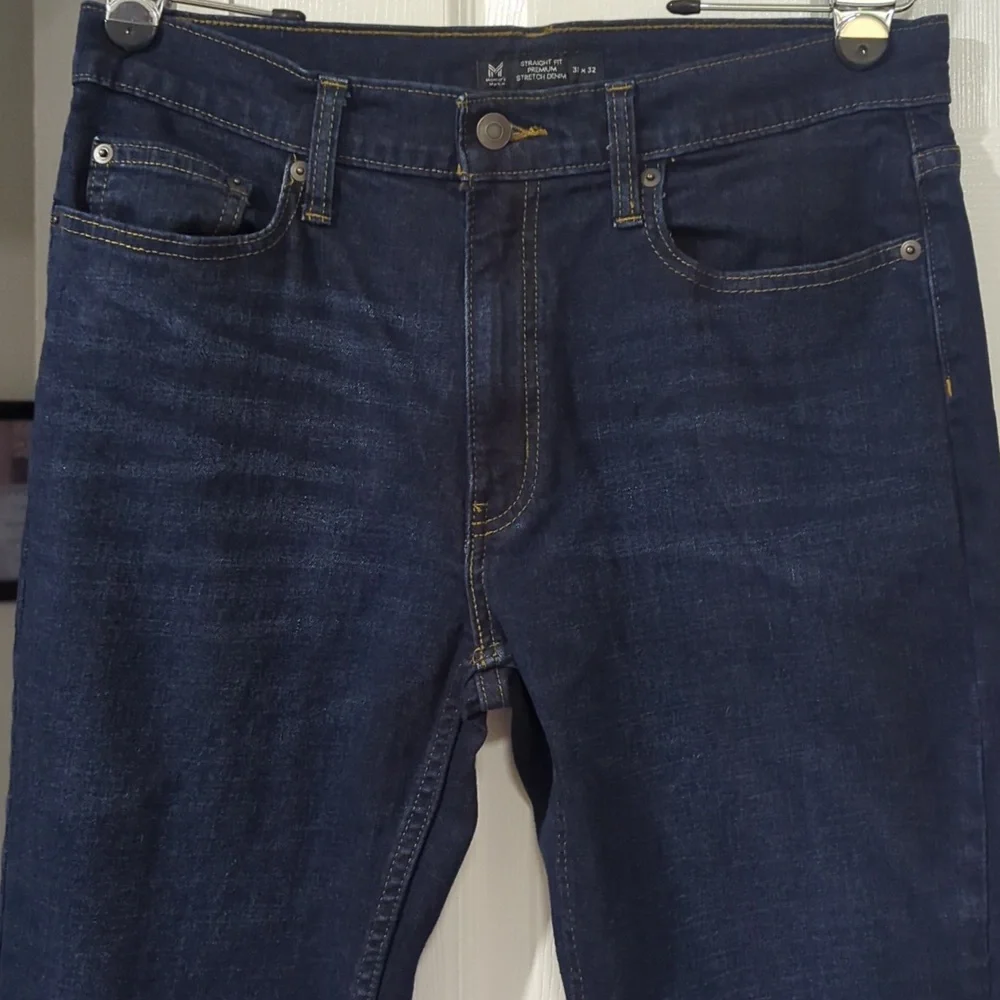 NWOT Men's Straight Fit Premium Stretch Denim Jeans 32x32